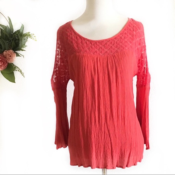 Charming Charlie Tops - Charming Charlie cold shoulder bell sleeve top